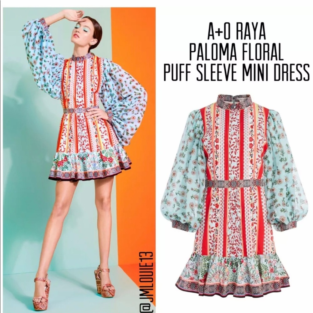 Alice + Olivia Raya Paloma dress 14 L XL NWOT